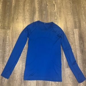 blue lululemon long sleeve swiftly tech